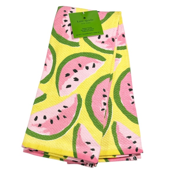 kate spade Other - NEW Kate Spade WATERMELON SLICES  Kitchen Towel Set/2